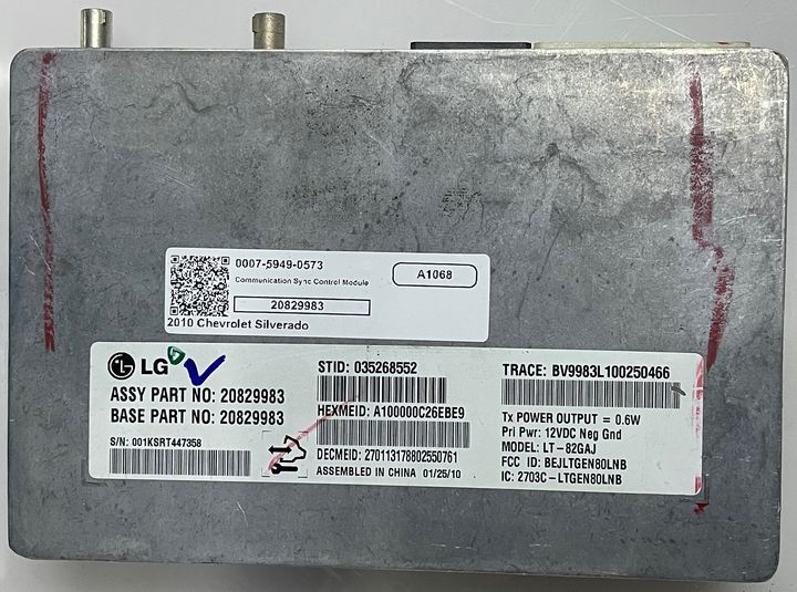 Communication Sync Control Module - 2010 Chevrolet SILVERADO