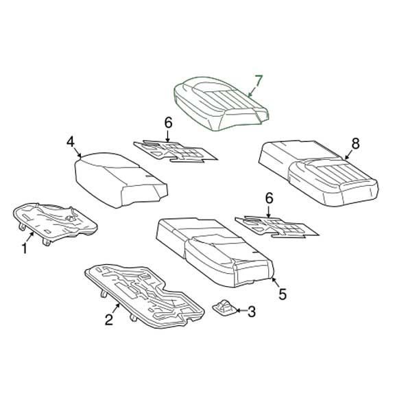 Mercedes Benz Genuine COVER, SEAT CUSHION 16692032138T35