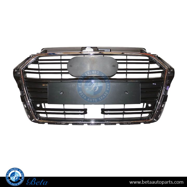 Audi A3 (2017-2019), Radiator Grille with PDC with ACC (Black), China, 8V3853651AB