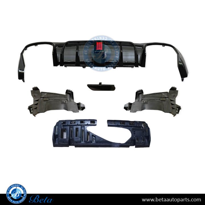 Mercedes E-Class W213 (2017-2023), Rear Diffuser BBS Look for Normal AMG (Black), China, 2138852501