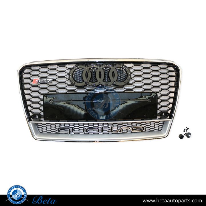 Audi A7 (2011-2014), Radiator Grille RS7 Look (Black and Chrome), China, 4G8853651C