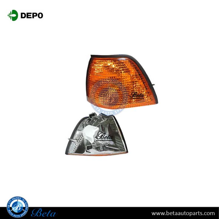 BMW 3 Series E36 (1991-1997), Corner Lamp for 4 Door - Yellow (Left), Depo, 8353277
