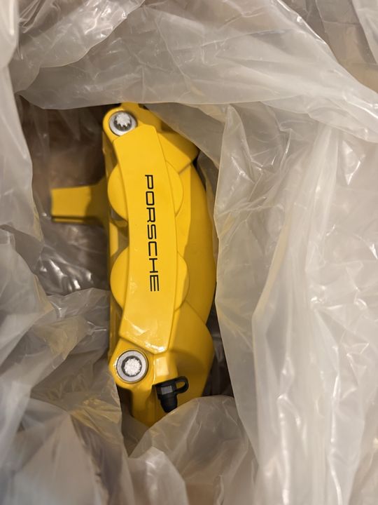 Porsche Carbon Ceramic Brakes PCCB Calipers only Yello