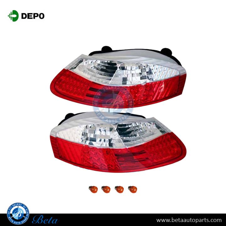 Porsche Boxster (1996-2004), Tail Lamp LED (Red and Clear), Depo