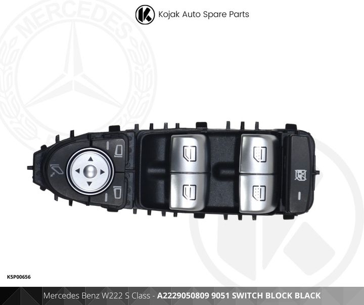 Mercedes Benz W222 S Class Window and Mirror Switch Block