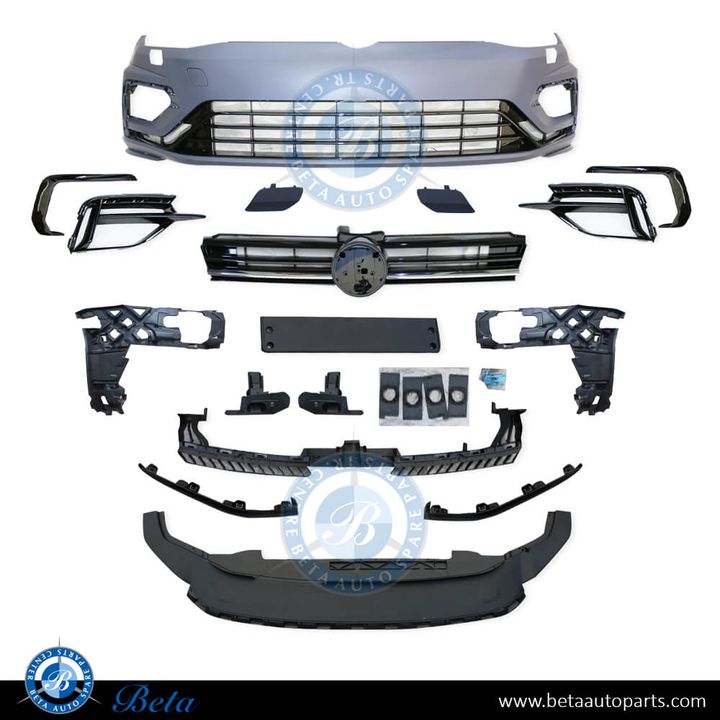 Volkswagen Golf 7 (2013-2016), Front Bumper Upgrade to 7.5 R Look, China, 5G0807217R