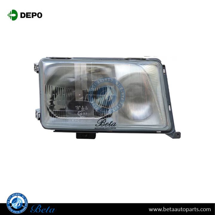 Mercedes E-Class W124 (1990-1995), Headlamp (Left), Depo, 1248209359