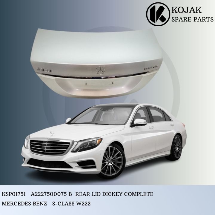 Rear Trunk Lid Complete Mercedes-Benz S-Class W222