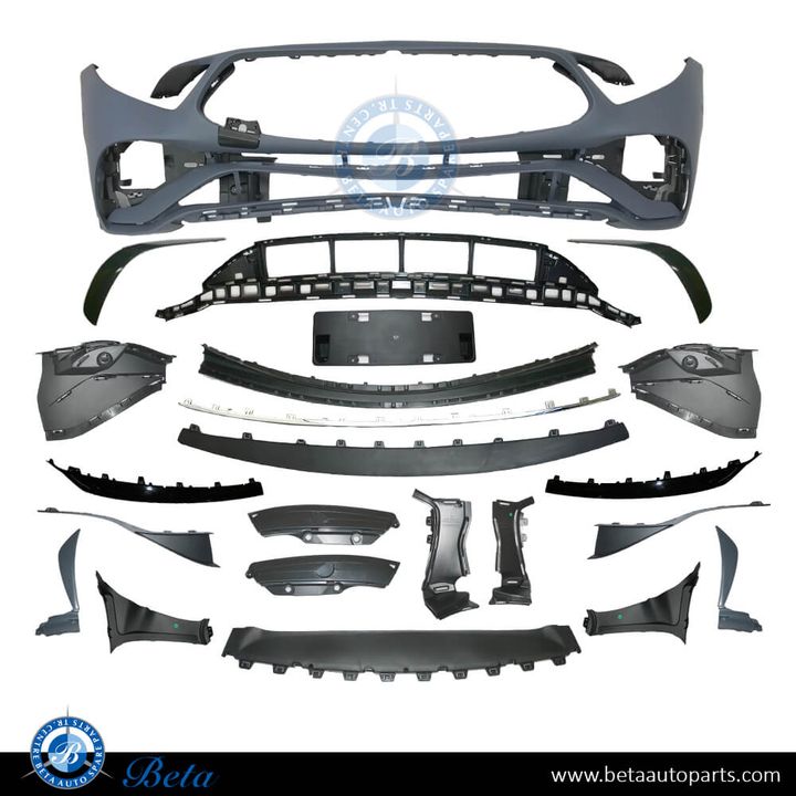 Mercedes CLS-Class C257 (2019-2023), Front Bumper AMG CLS53 with Park Assist, China, 2578807802