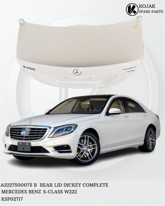 Mercedes-Benz S-Class W222 Rear Trunk Lid S400 Hybrid