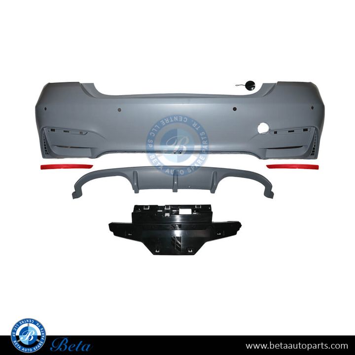 BMW 4 Series Coupe F32 (2014-2020), Rear Bumper M4 Look, China, 51128056223