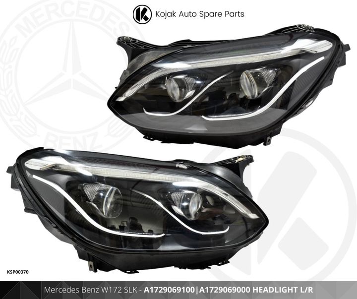 Mercedes Benz SLK W172 Headlights L/R