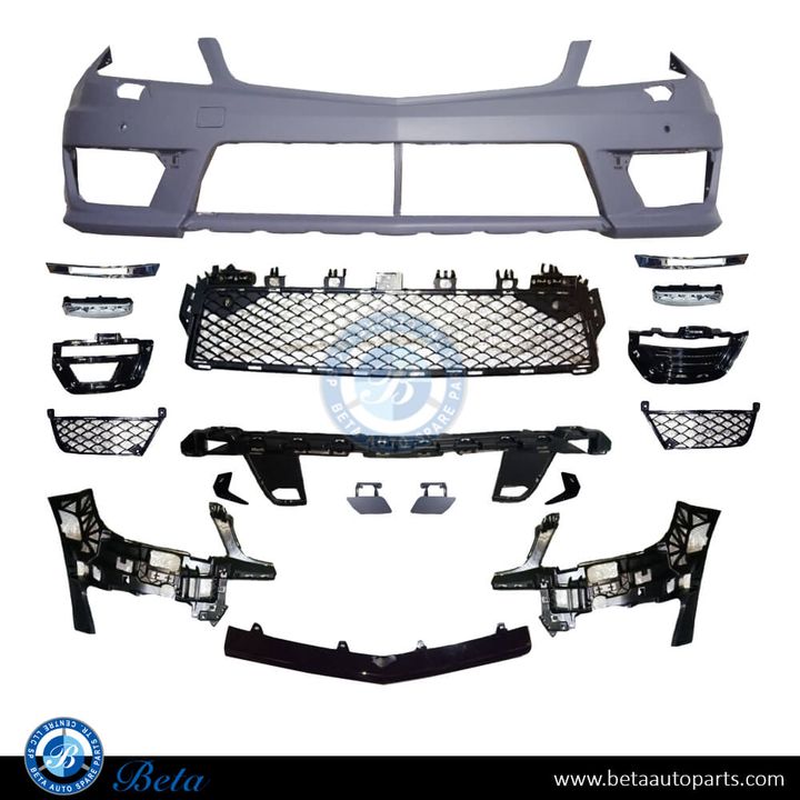 Mercedes C-Class W204 (2011-2014), Front Bumper with PDC / Washer OE Type C63, Taiwan, 2048808847