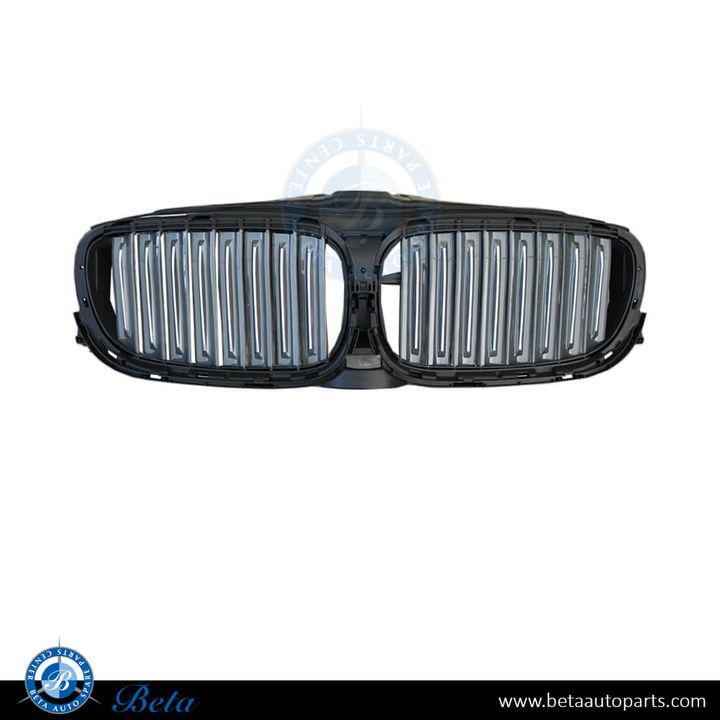 BMW 7 Series G11 / G12 (2016-2019), Top Air Flaps for Exterieur Pure Excellence (Gray and Chrome), China, 51137497207 / 51137473505