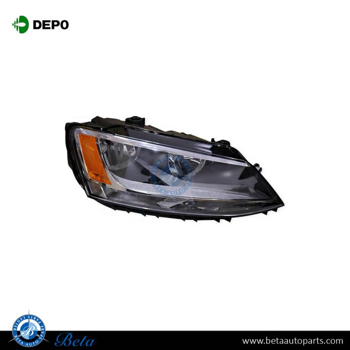 Volkswagen Jetta (2012-2014), Headlamp Normal - USA Type (Left), Depo, 5C7941005