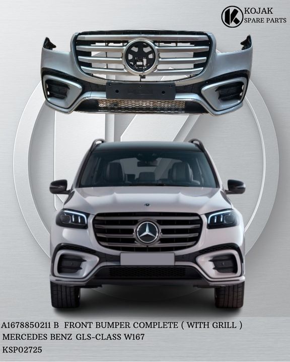 Mercedes-Benz GLS-Class W167 Front Bumper Complete with Grill