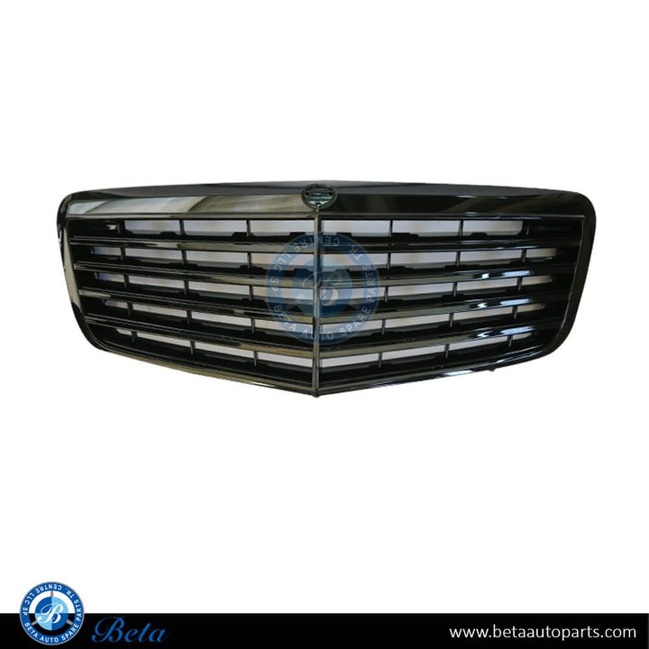Mercedes E-Class W211 (2006-2009), Radiator Grille (All Black), China, 2118801783