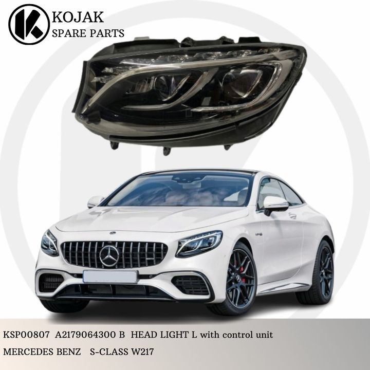 Headlight Left Mercedes-Benz S-Class W217 with control unit