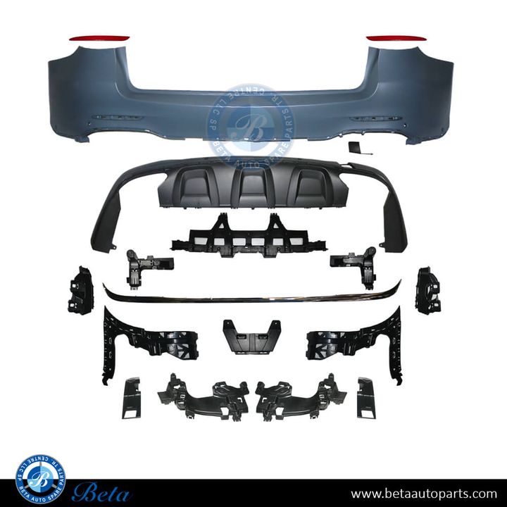 Mercedes GLC-Class W253 (2016-2019), Rear Bumper Normal AMG with PDC (Silver), China, 2538851601