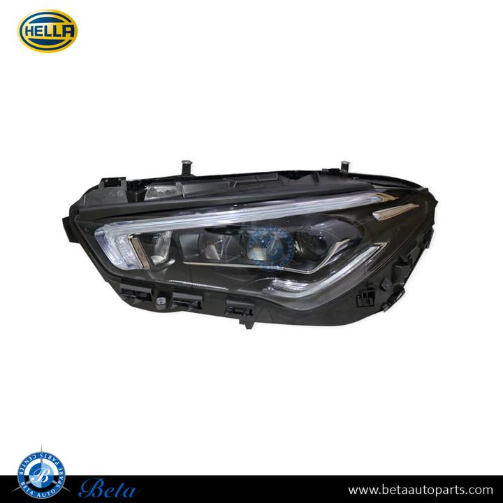 Mercedes CLA-Class C118 (2019-Up), Headlamp Dynamic LED (Left), Hella, 1189063100 / 1189064500