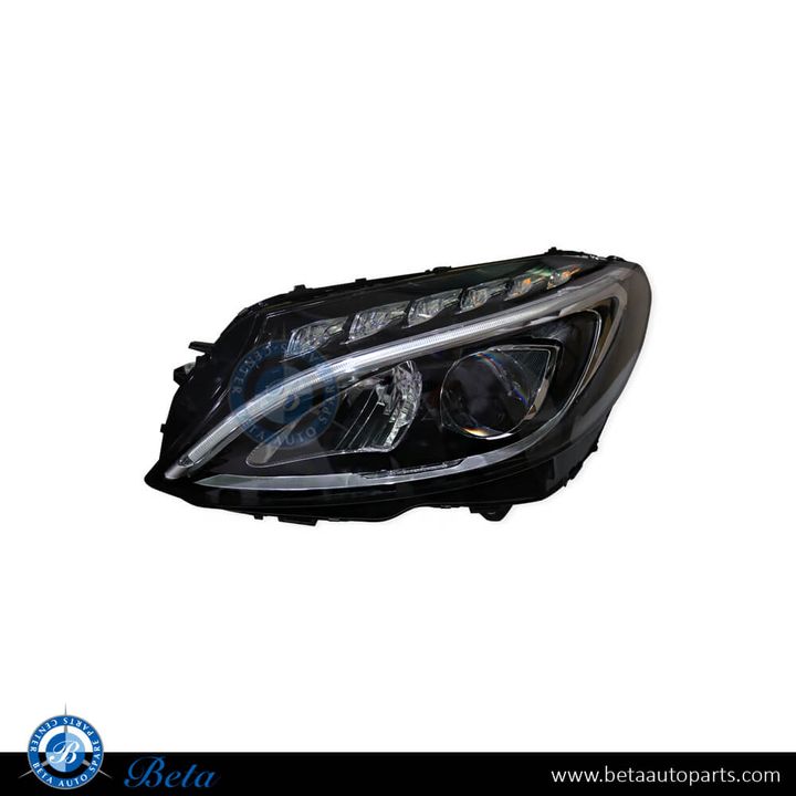 Mercedes C-Class W205 (2015-2018), Headlamp Static LED (Left), China, 2059067303 / 2058203561