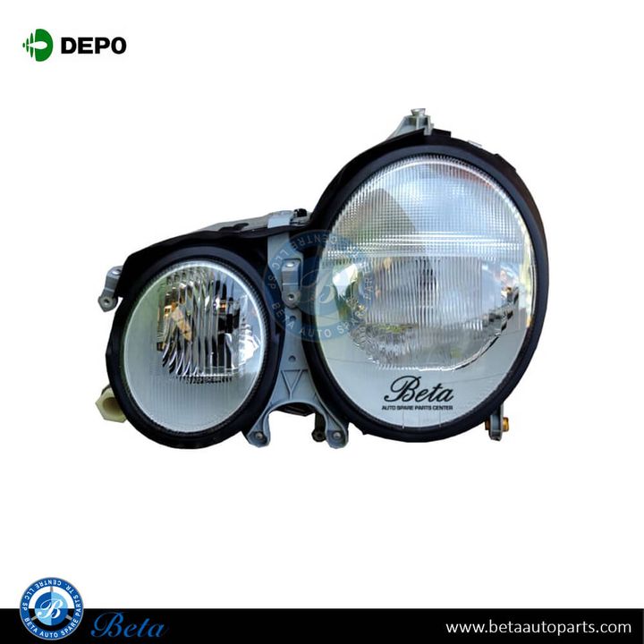 Mercedes E-Class W210 (2000-2002), Headlamp Normal (Left), Depo, 2108202761