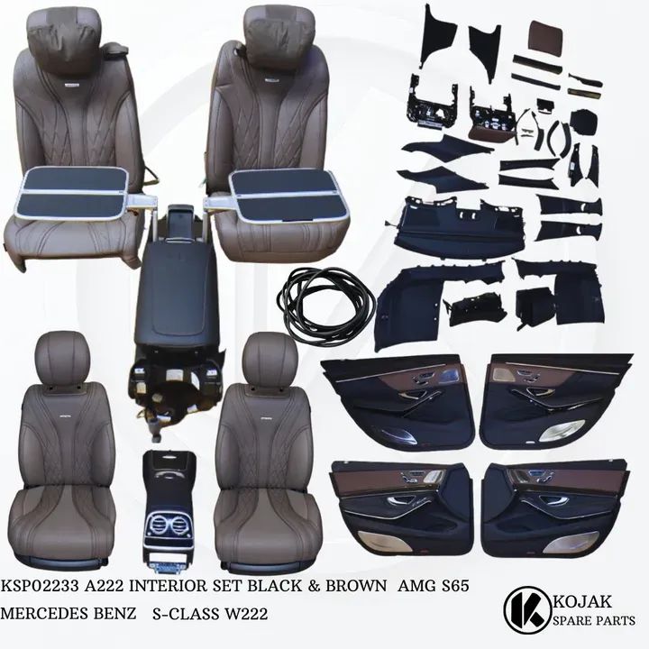A222 INTERIOR SET BLACK & BROWN  AMG S65