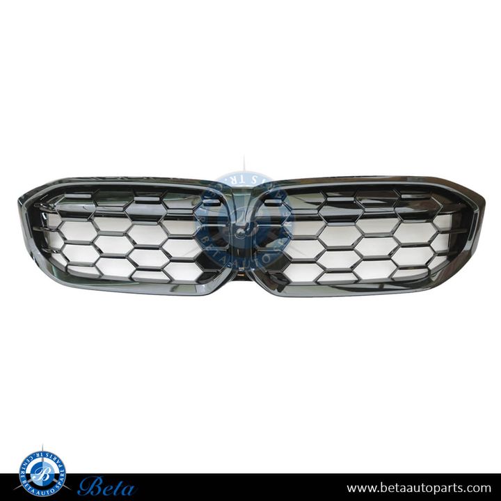BMW 3 Series G20 LCI (2023-Up), Radiator Grille M340 Look with Camera Hole (All Black), China, 51115A1BFB2