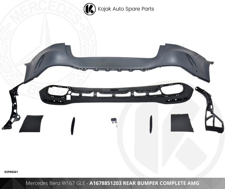 Mercedes Benz W167 GLE Rear Bumper Complete AMG