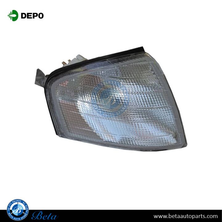 Mercedes C-Class W202 (1994-2000), Corner Lamp - White (Right), Depo, 2028261043 / 2028260843