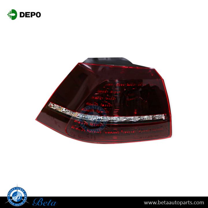 Volkswagen Golf 7 R (2013-2016), Tail Lamp LED (Left), Depo, 5G0945207C