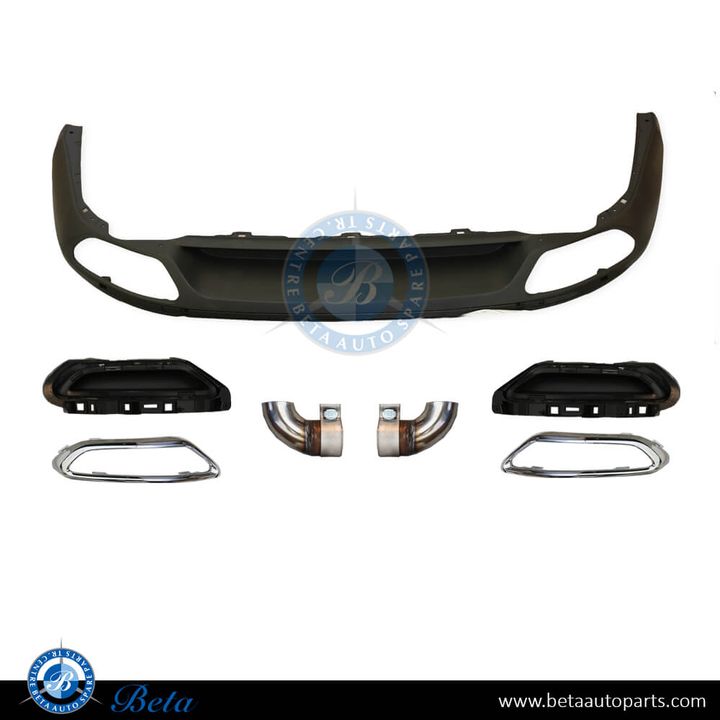 Volkswagen Arteon (2018-2020), Rear Diffuser R Look with Exhaust Tips, China, 3G8807521D