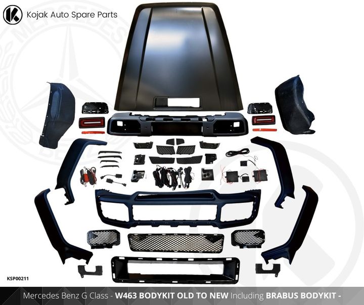 Mercedes-Benz G-Class W463 Old to New Brabus Style Body Kit