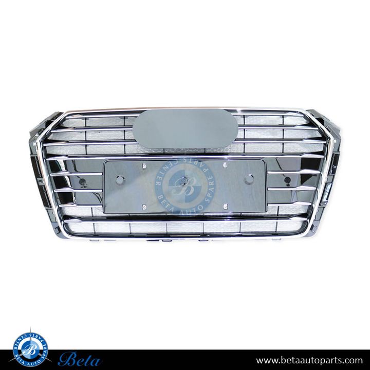 Audi A4 (2016-2019), Radiator Grille with PDC (Black), China, 8W0853651D