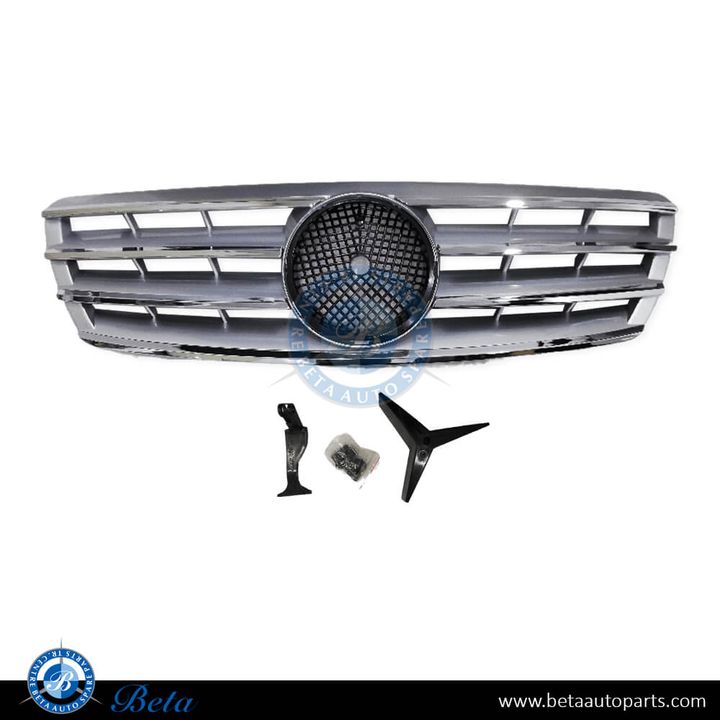 Mercedes C-Class W203 (2001-2007), Radiator Grille (Silver), China