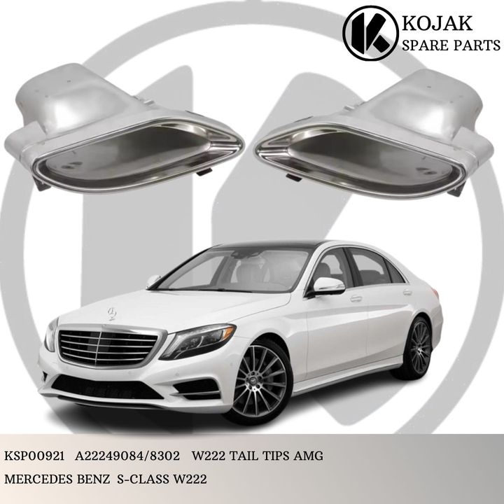 Mercedes-Benz S-Class W222 AMG Exhaust Tail Tips (Pair)