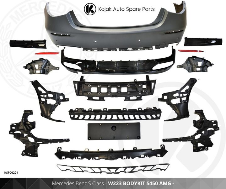Mercedes Benz S Class W223 Rear Bodykit S450 AMG