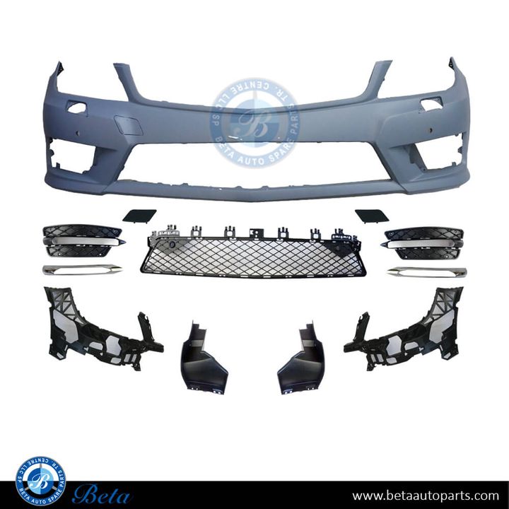 Mercedes C-Class W204 (2011-2014), Front Bumper Normal AMG with PDC / Washer, Taiwan