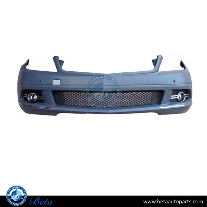 Mercedes C-Class W204 (2008-2010), Front Bumper with PDC without Washer Elegance, Taiwan, 2048800940