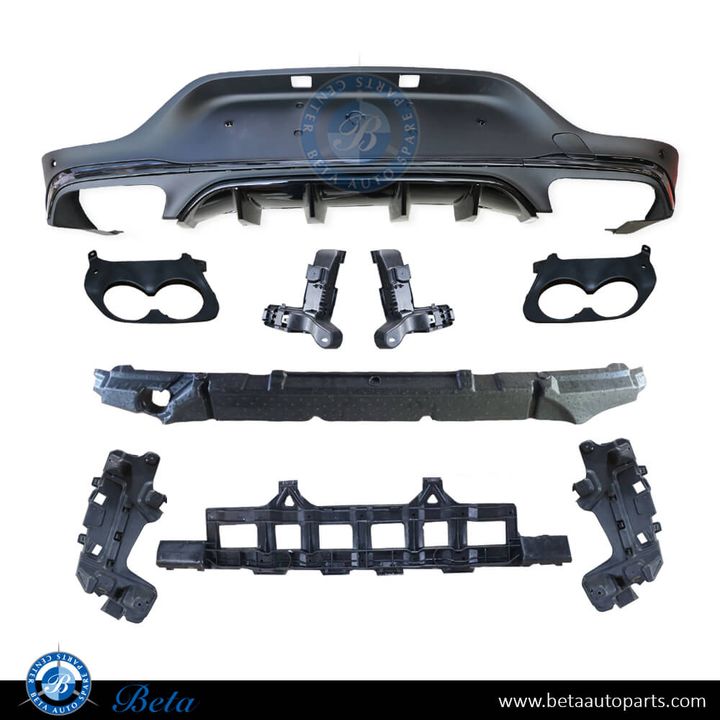 Mercedes GLC-Class Coupe C253 (2020-2022), Rear Diffuser AMG Glc43 for Normal AMG, China, 2538857503