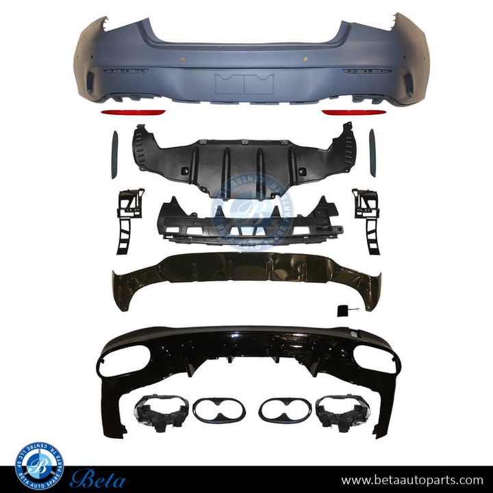 Mercedes CLA-Class C118 (2019-Up), Rear Bumper AMG CLA45 with Park Assist, China, 1188859601