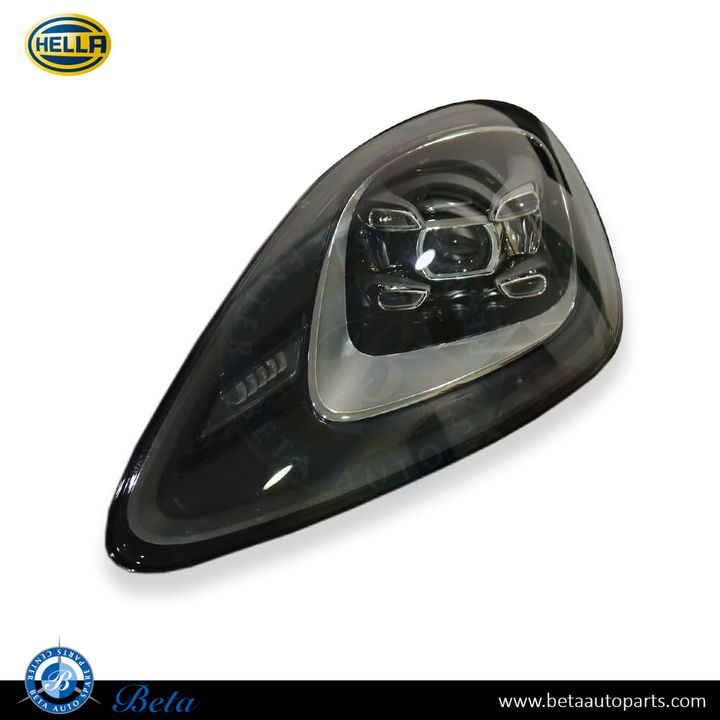 Porsche Cayenne (2018-Up), Headlamp LED (Left), Hella, 9Y0941033T / 9Y0941043T