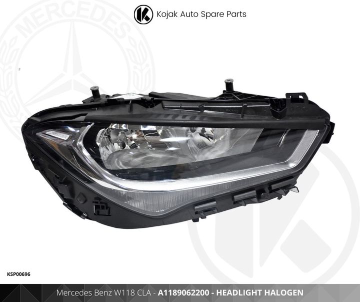 Headlight Right Mercedes Benz CLA W118 Halogen