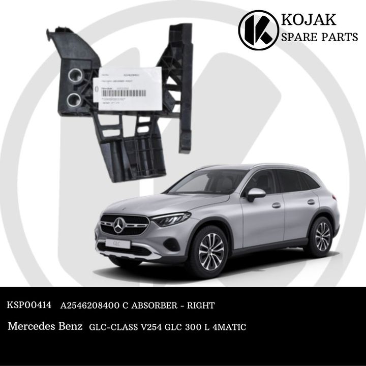 Mercedes-Benz GLC-Class V254 Right Bumper Absorber / Support Bracket