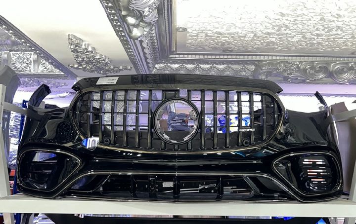 Mercedes Benz S223 AMG - Front Bumper Gloss Black