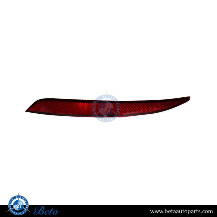 Tesla Model 3 (2017-2023), Rear Bumper Reflector (Left), China, 1077406-00-F / 1732381-00-A