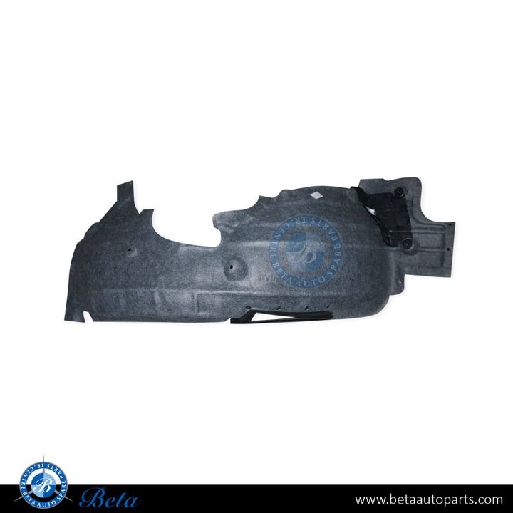 Porsche Panamera (2017-2023), Front Wheel Fender Liner Rear Half Flannel (Left), China, 971810907