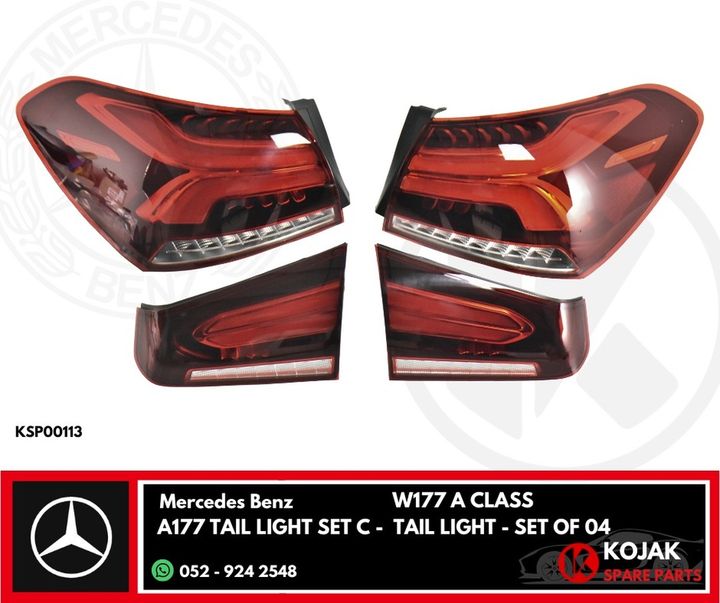 Mercedes-Benz A-Class W177 Tail Light Set (4 pieces)
