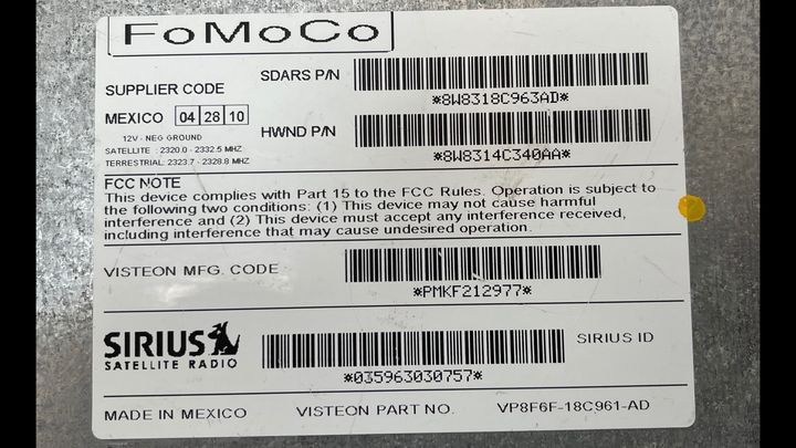 Satellite Receiver Control Module - 2011 Jaguar XJ