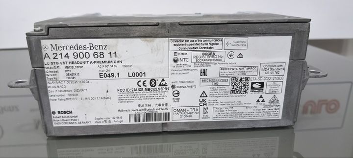 Mercedes-Benz A2149006811 MBUX Head Unit Premium CHN